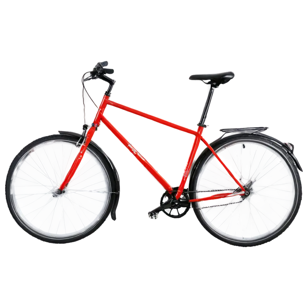 Red-and-Black-Bicycle-PNG-HighQuality-Versatile-Image-for-Various-Uses