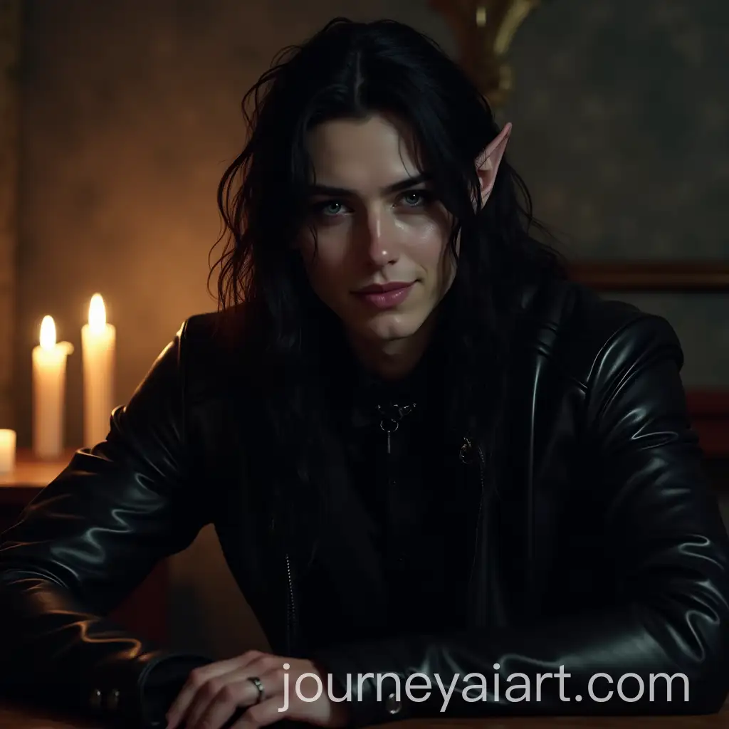 Charming-Drow-Elf-Man-in-Candlelit-Room-at-Night