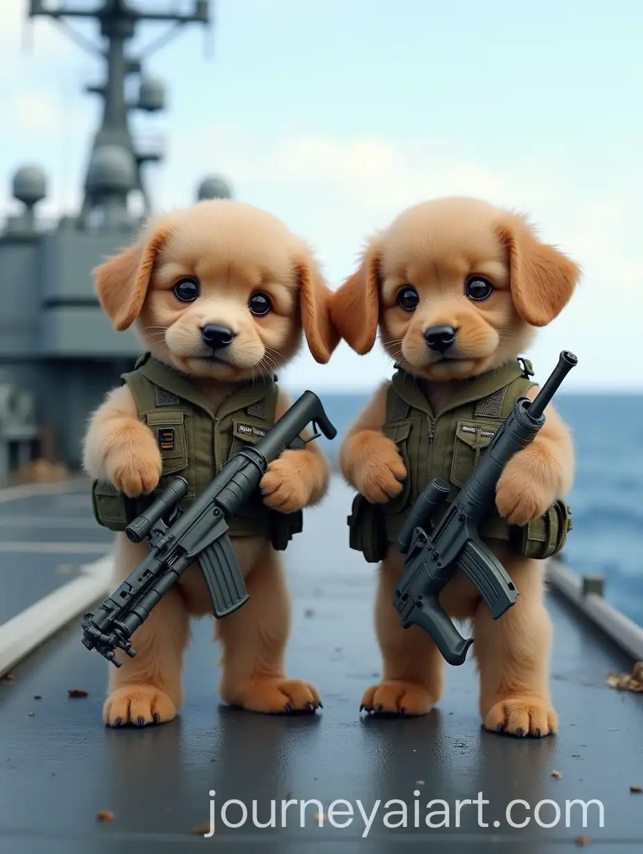 Cute-Humanoid-Puppies-in-Tactical-Military-Uniforms-on-Navy-Ship-Deck