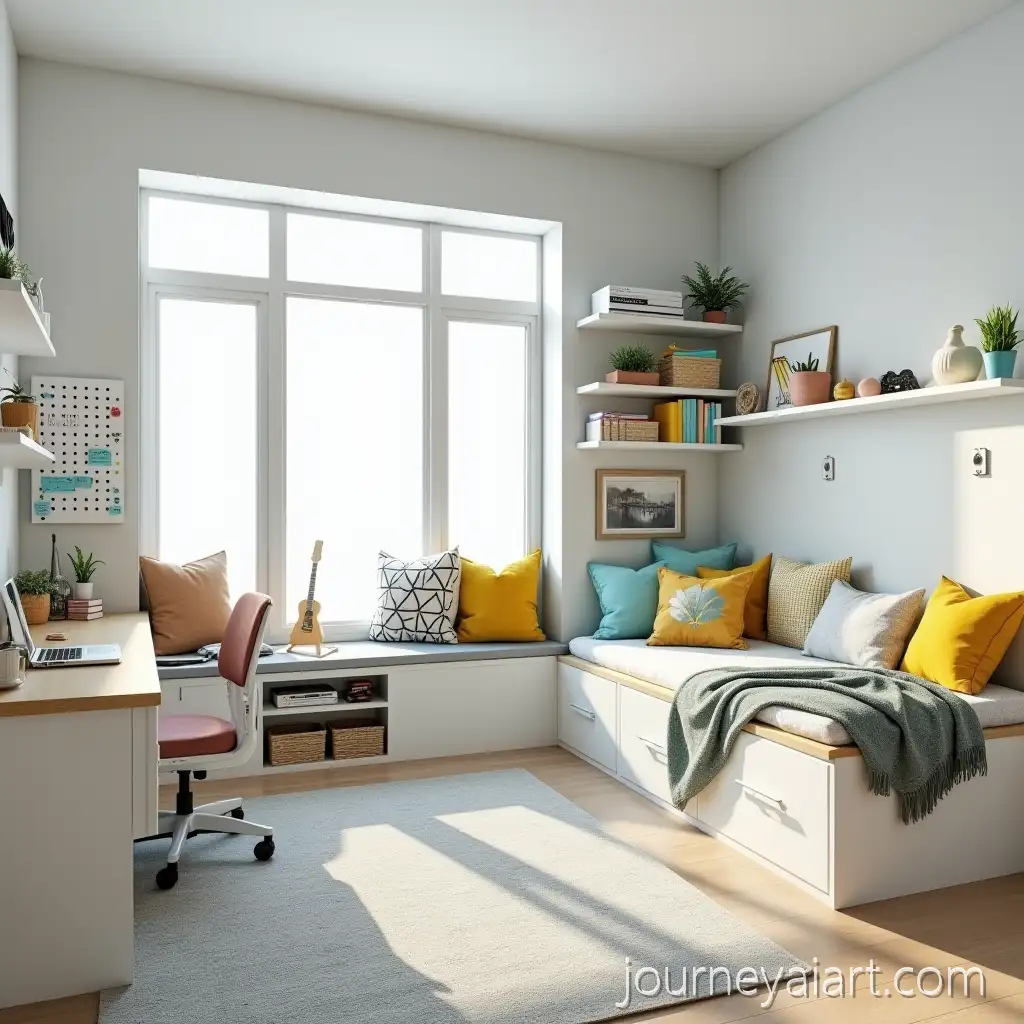 Vibrant-Teenagers-Bedroom-withTeen-Bedroom-AI-Prompt-Study-Area-and-Hobby-Corner