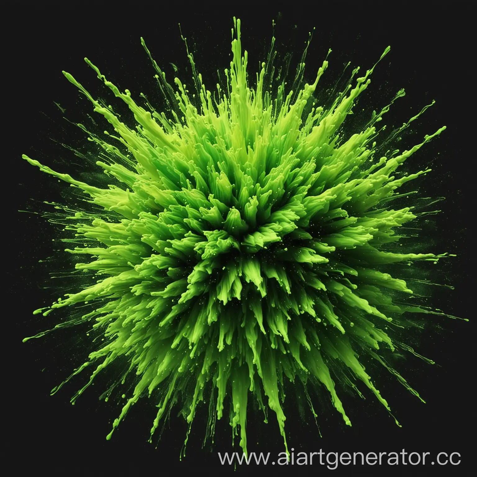 Acid-Green-Explosion-PNG-Dynamic-Abstract-Digital-Art