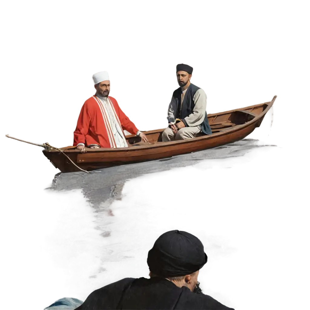 Explore-the-Majestic-Sultans-Private-Boat-in-Ottoman-Era-HighResolution-PNG-Image