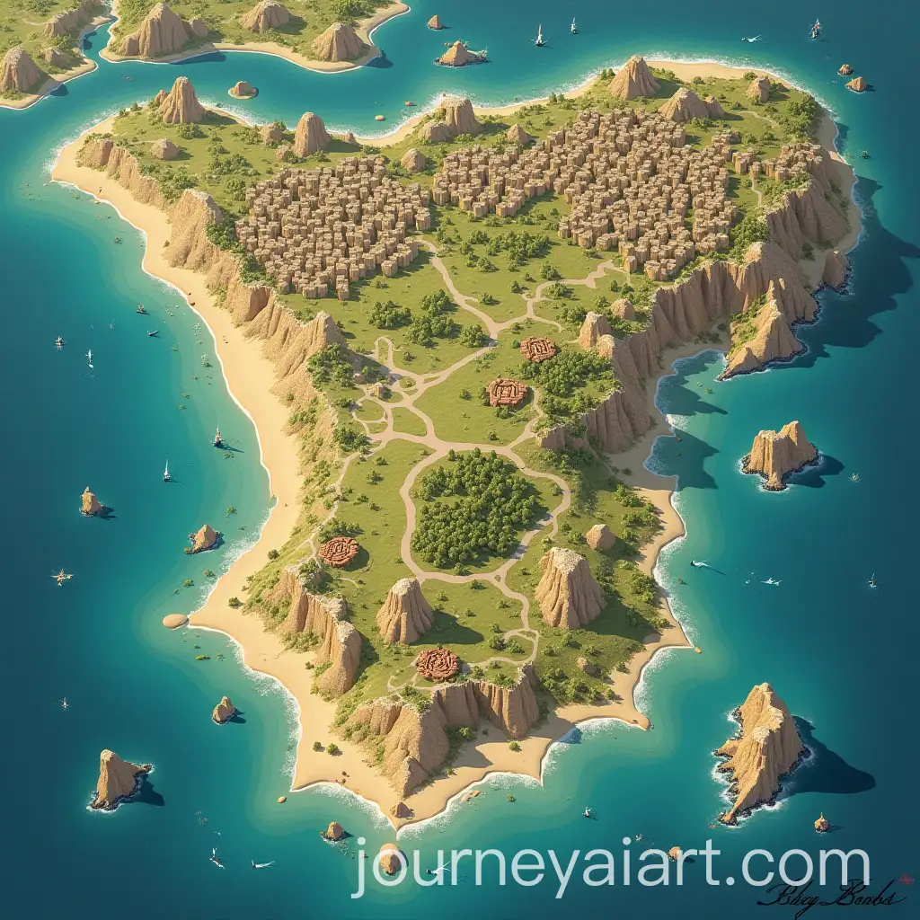 FantasyAI-Image-Prompt-Expansion-Map-of-Jabal-Samhan-and-Amman-Region-with-Southern-Beaches