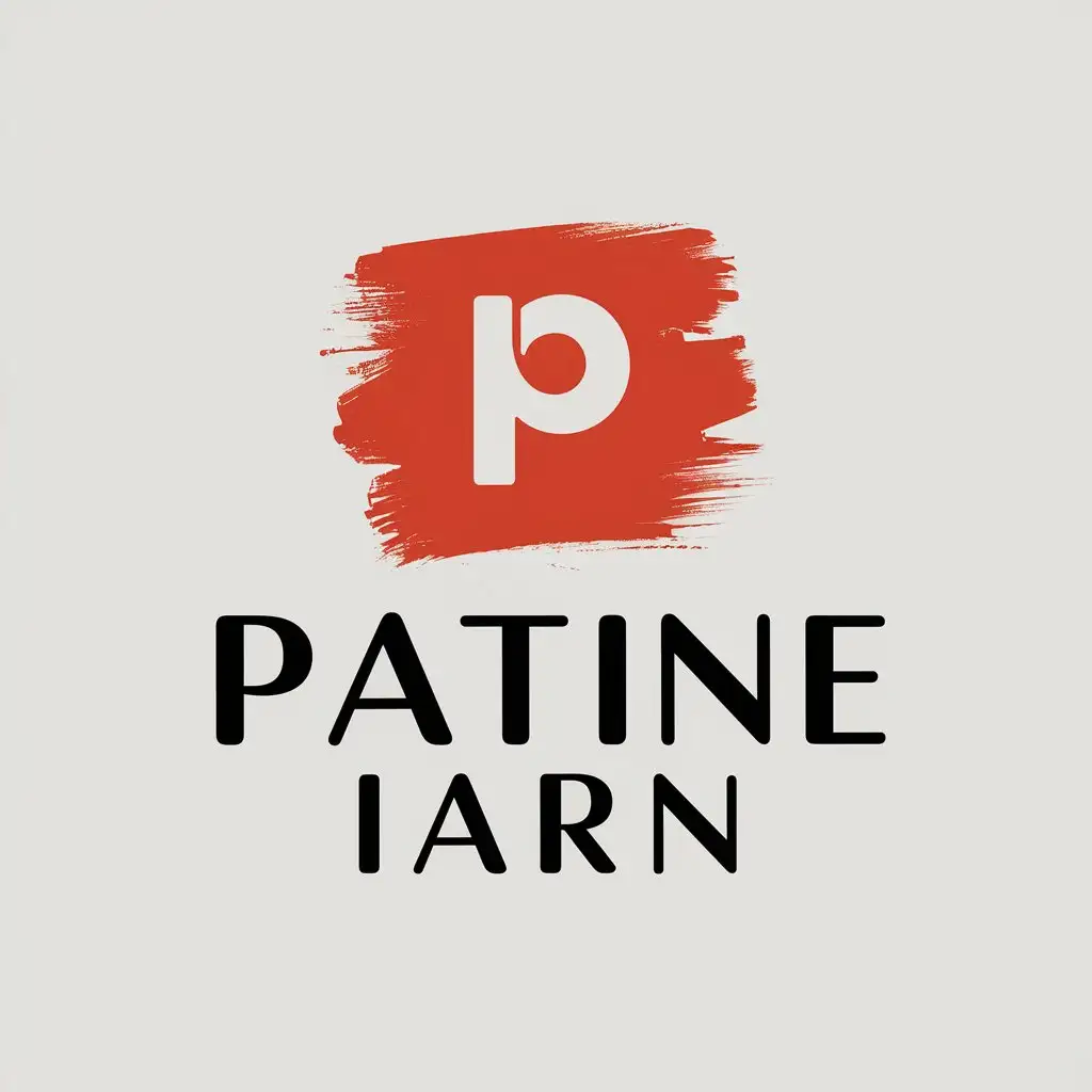 LOGO Design For Patine Iarn Vector Paint Theme with Clear Background