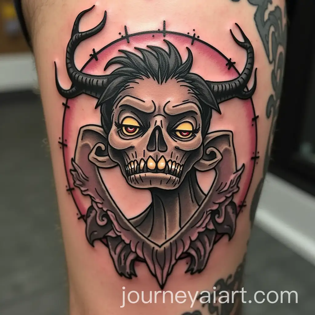 Animated-Tattoo-Artist-Creating-Intricate-Letter-Designs