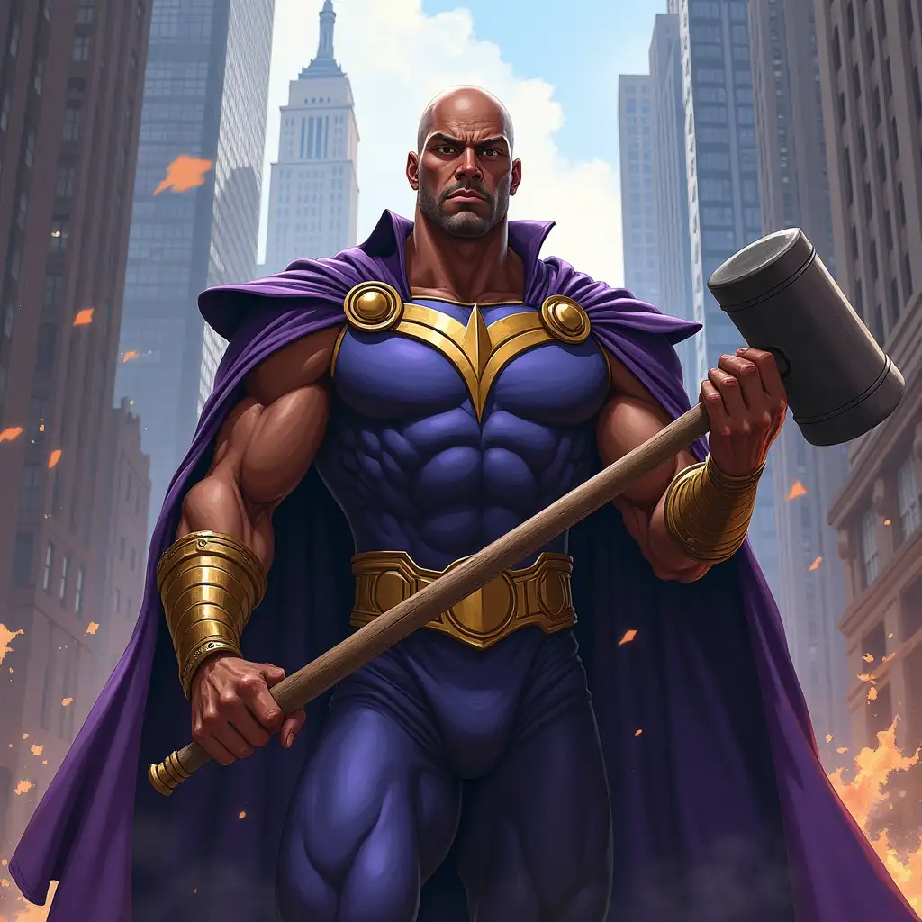 Thanos-Holding-Hammer-in-the-City-Streets