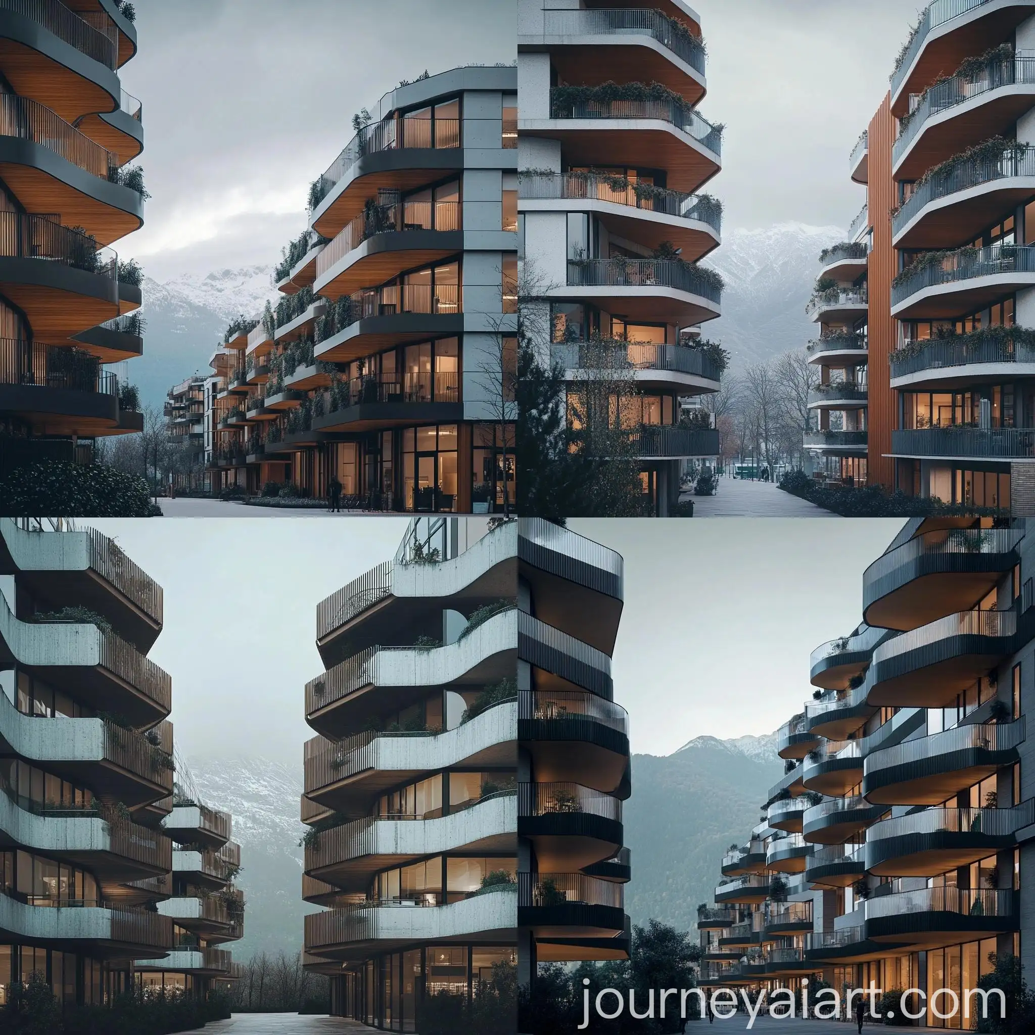 Urban-Highrise-Building-with-Mountainous-Backdrop