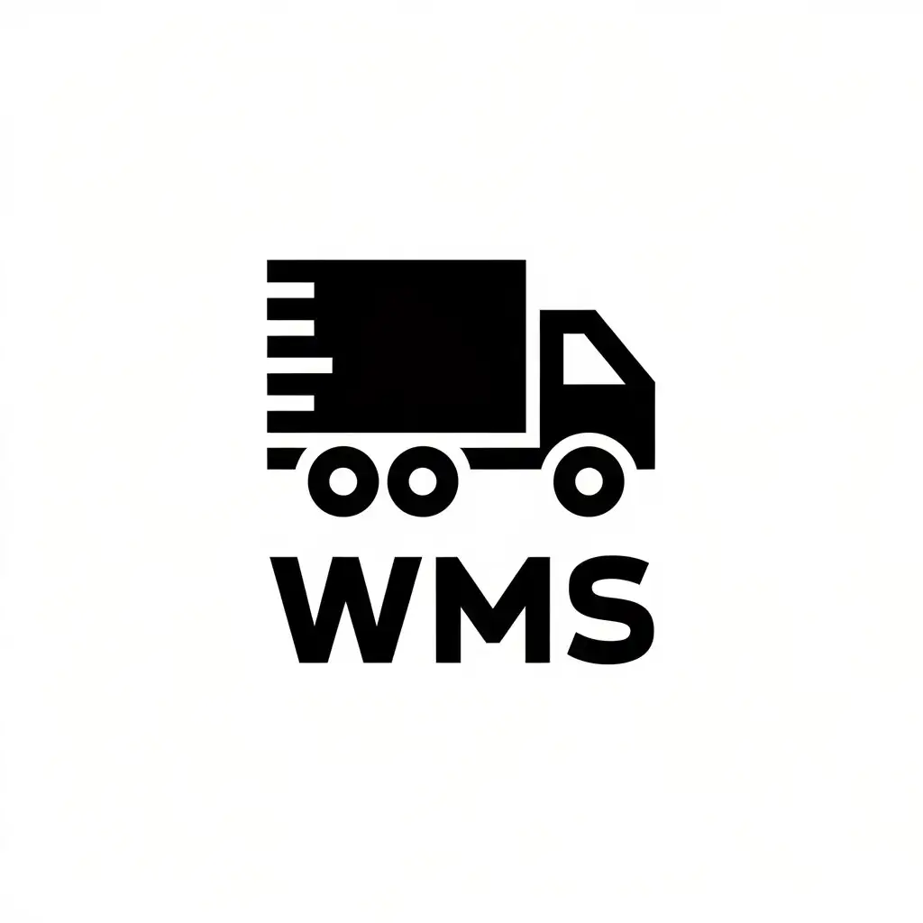 LOGO Design for WMS Vectorbased with Logistics Theme Minimalist and Clear Background