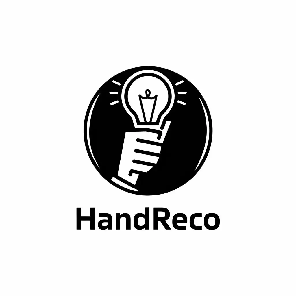 LOGO Design For Handreco Technology Symbol with Clear Background