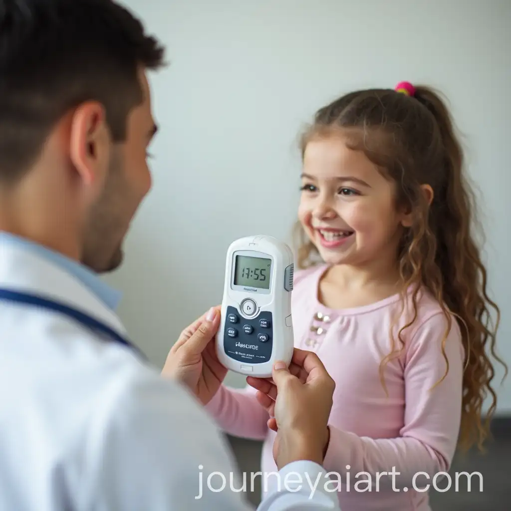 Doctor-Clinic-Providing-Ketone-Measuring-Device-to-KidsAI-Image-Prompt-Expansion