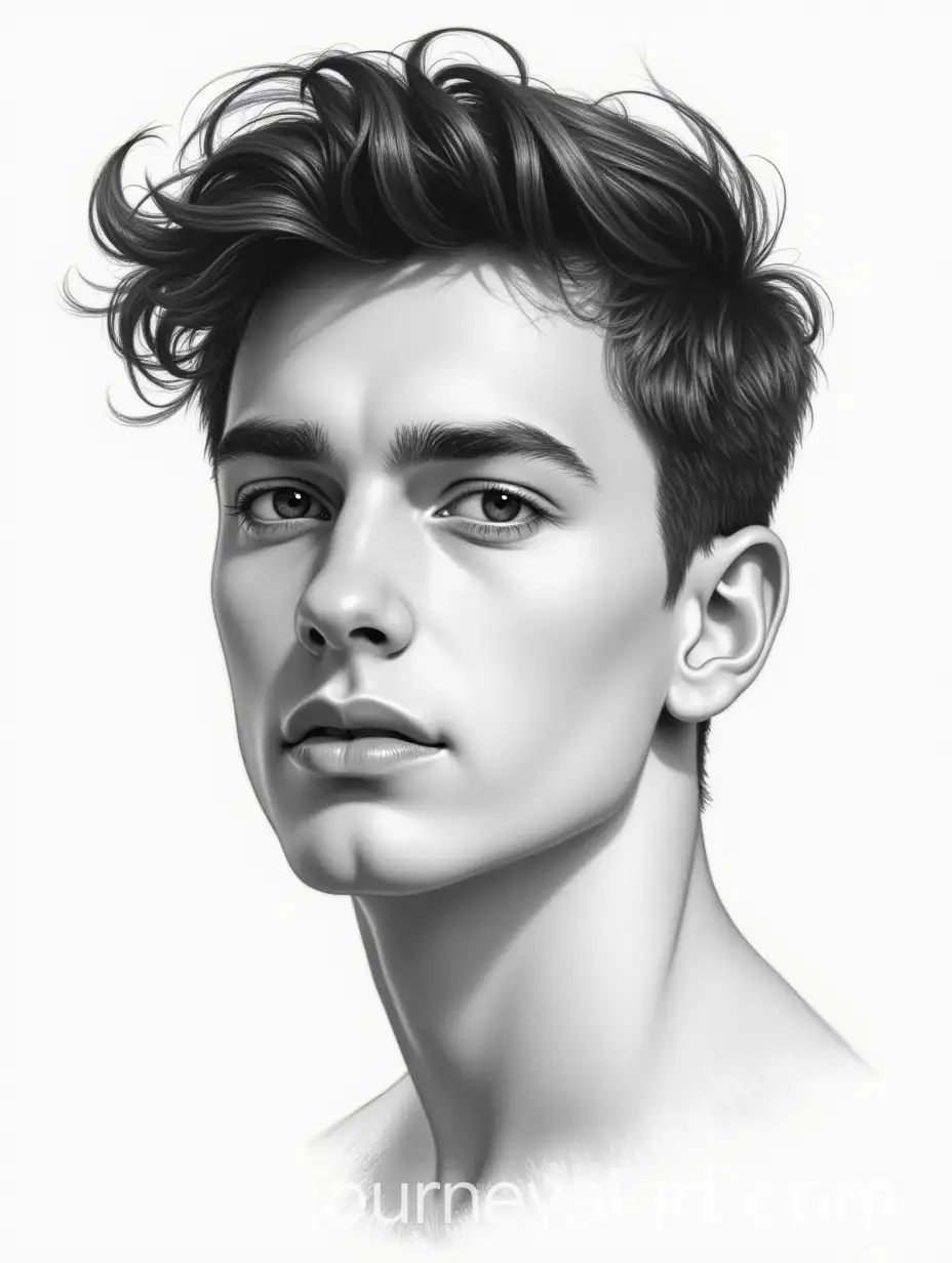 Realistic-Black-and-White-Sketch-of-Slavic-Teenager-with-Clear-Gaze