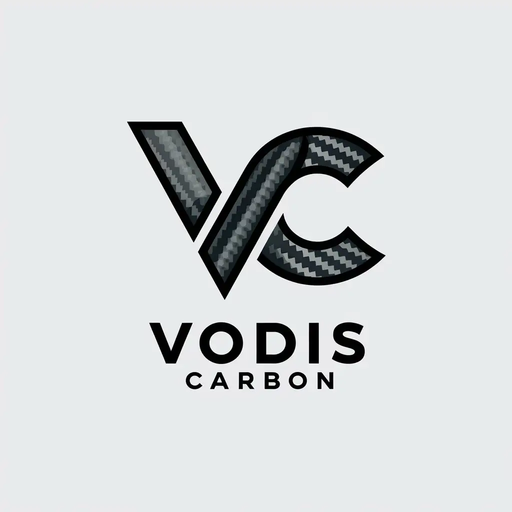 LOGO Design for Vodis Carbon TextBased with Modern and Clean Technology Industry Theme