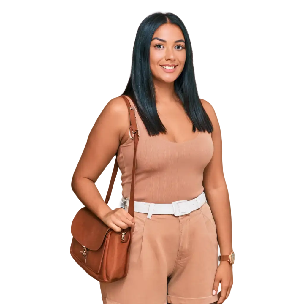 Young-Woman-Standing-with-Handbag-in-Elbow-Casual-Style-PNG-Image-for-Fashion-and-Lifestyle