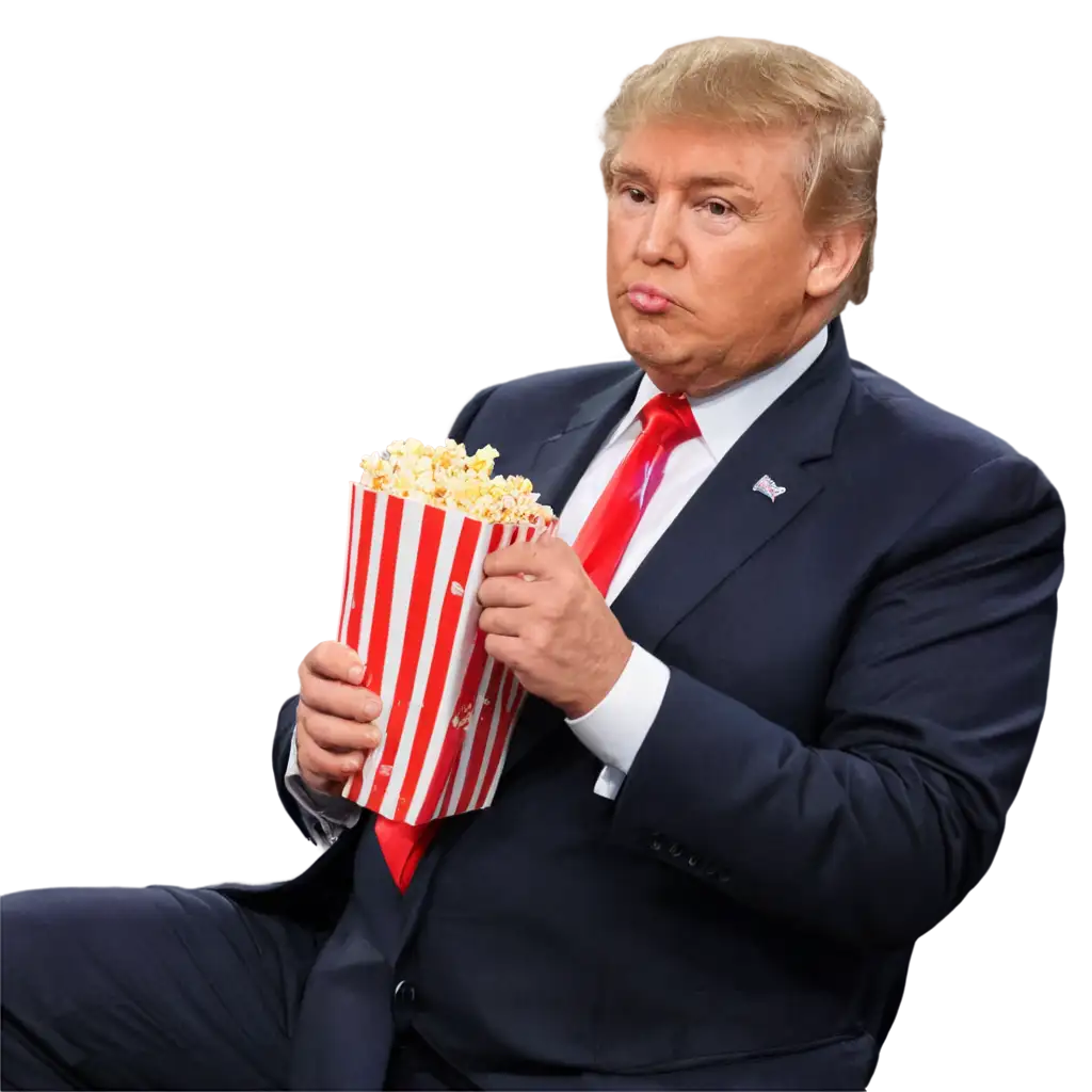 Donald-Trump-Eating-Popcorn-PNG-Image-Enjoyable-Political-Satire-Visualized