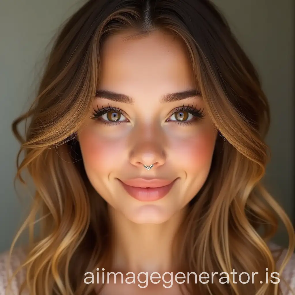 Portrait-of-a-24YearOld-Woman-with-GoldenBrown-Hair-and-Hazel-Eyes