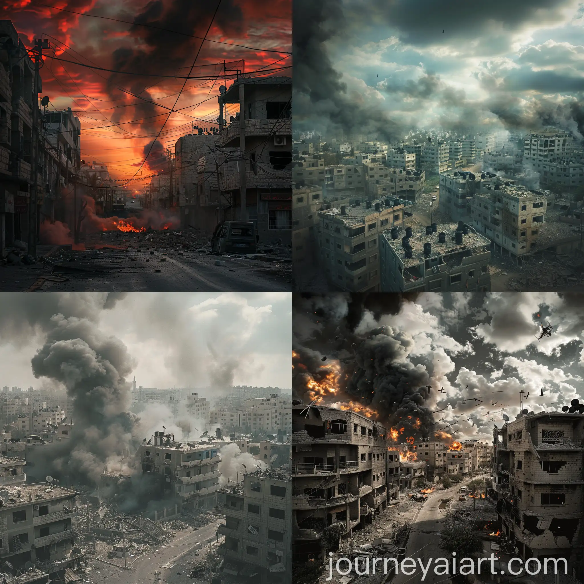 Photorealistic-Depiction-of-the-War-in-Gaza-Strip