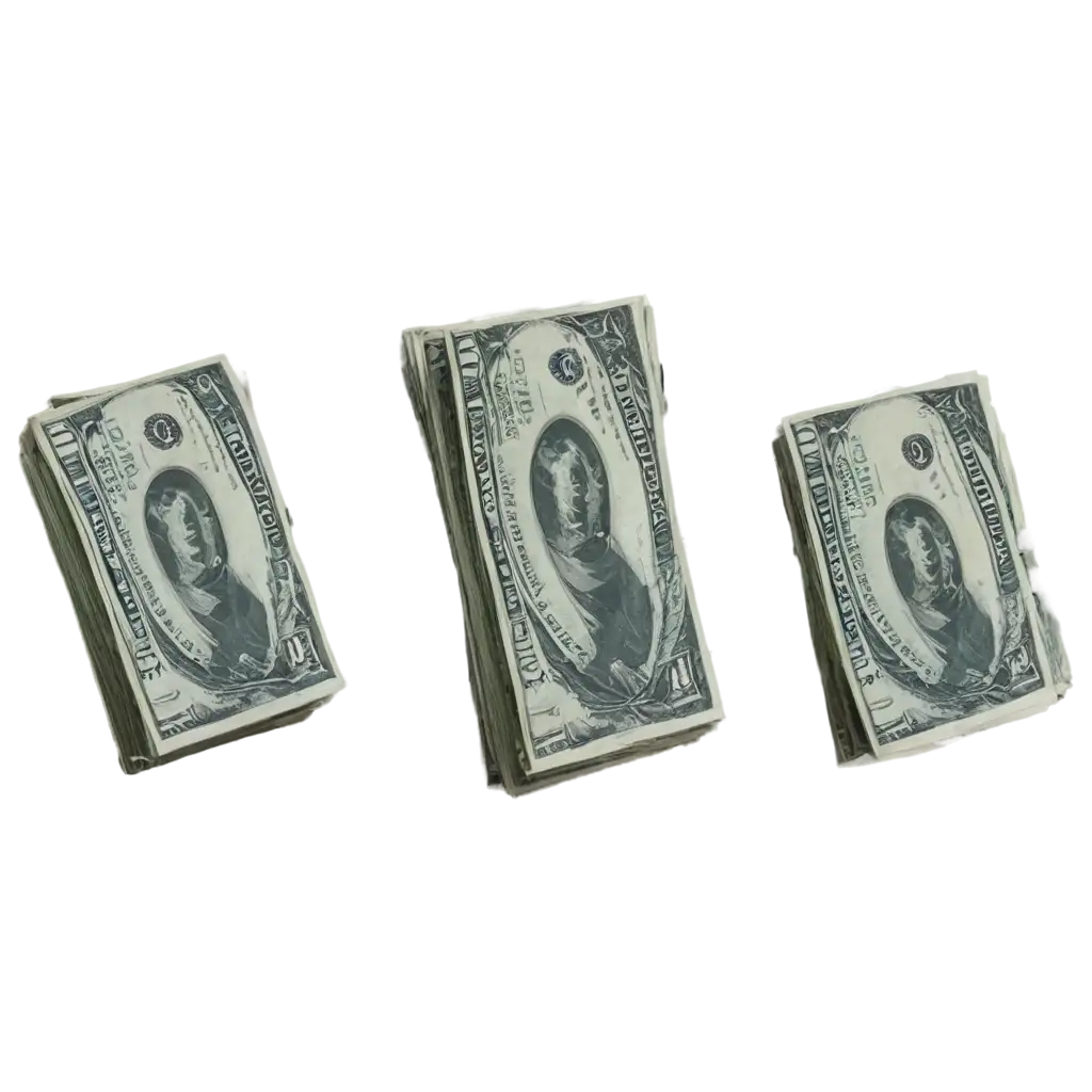 bundles of dollar bills