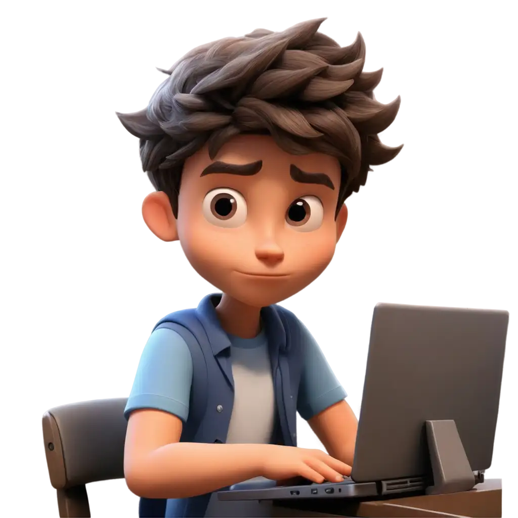 Cartoon-Boy-Feeling-Tired-in-His-Work-HighQuality-PNG-Image-for-Diverse-Applications