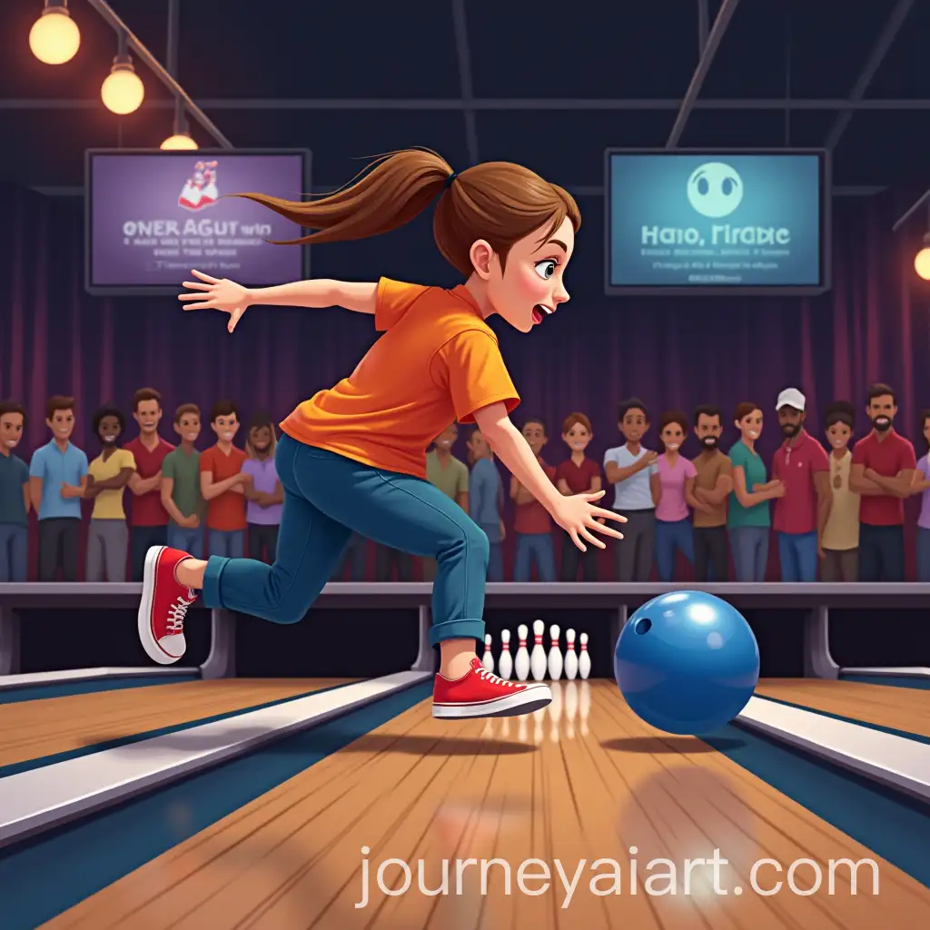 People-Bowling-Together-in-Modern-Bowling-Alley