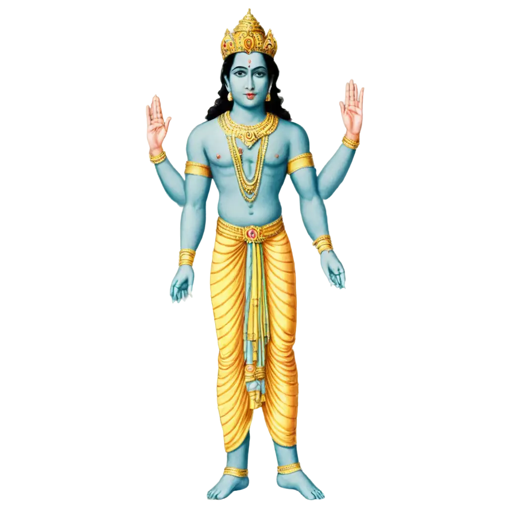 Lord-Vishnu-PNG-Image-A-Divine-Representation-in-HighQuality-Format-for-Your-Creative-Projects