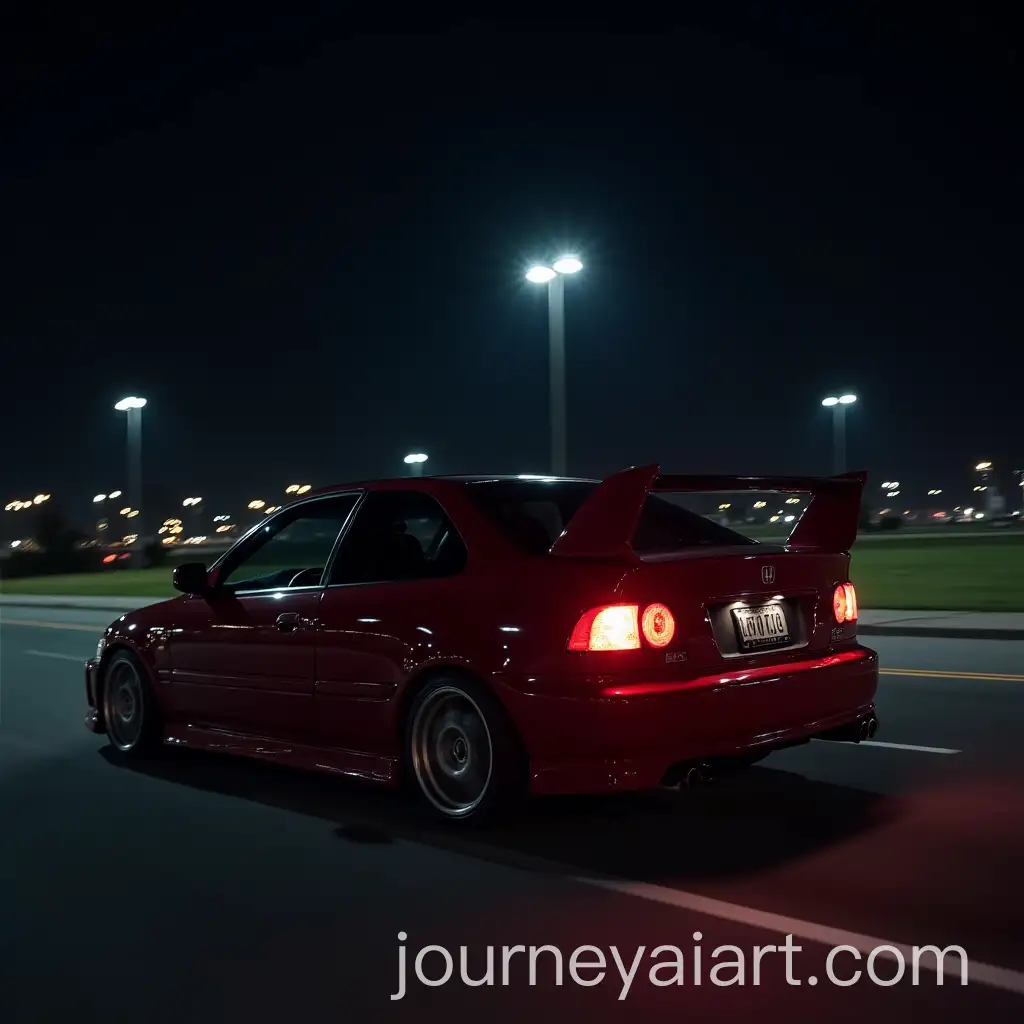 Honda-Civic-EG8-Night-Driving-with-Urban-Background