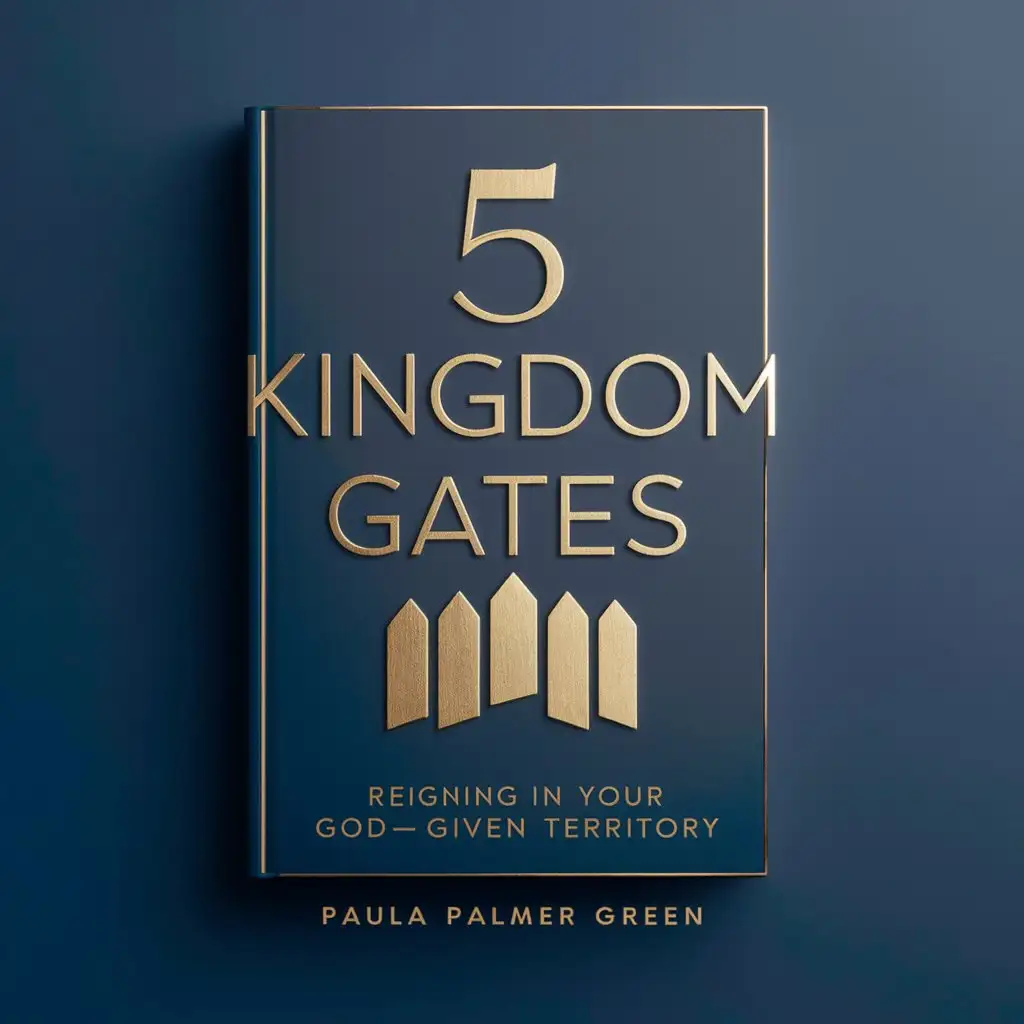 Modern Sleek Book Cover Design 5 Kingdom Gates Reigning in Your GodGiven Territory by Paula Palmer Green