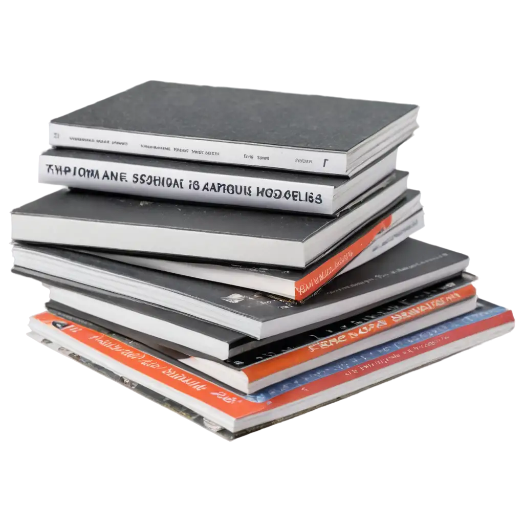 Stack-of-Magazines-PNG-Image-for-Clear-and-HighQuality-Visual-Content