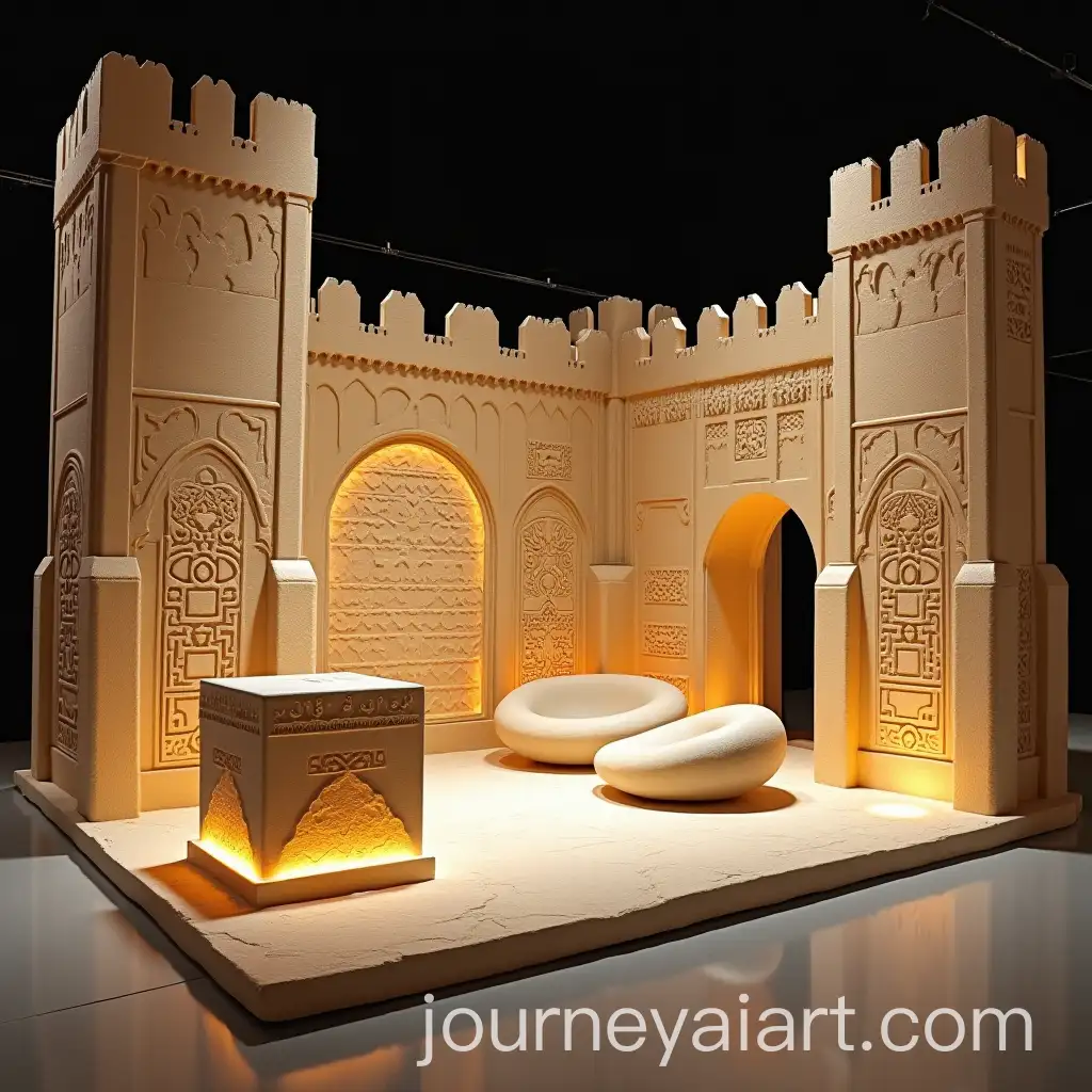 AIDriven-Exhibition-Booth-Blending-Traditional-UAE-Castle-with-Futuristic-Technology