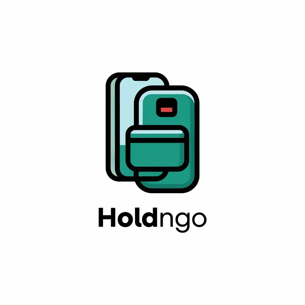 LOGO Design for HoldNGo Mobile Accessories Theme with Moderate Style and Clear Background