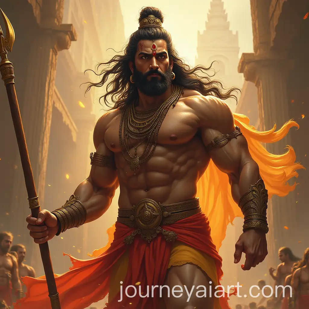 Lord-Parshuram-in-Traditional-Warrior-Attire