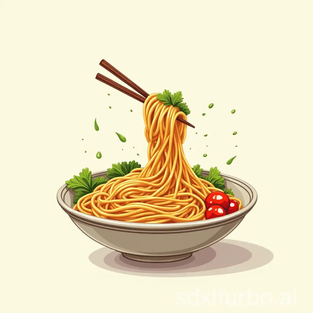 Hand-Drawn-Noodles-on-Clean-Background