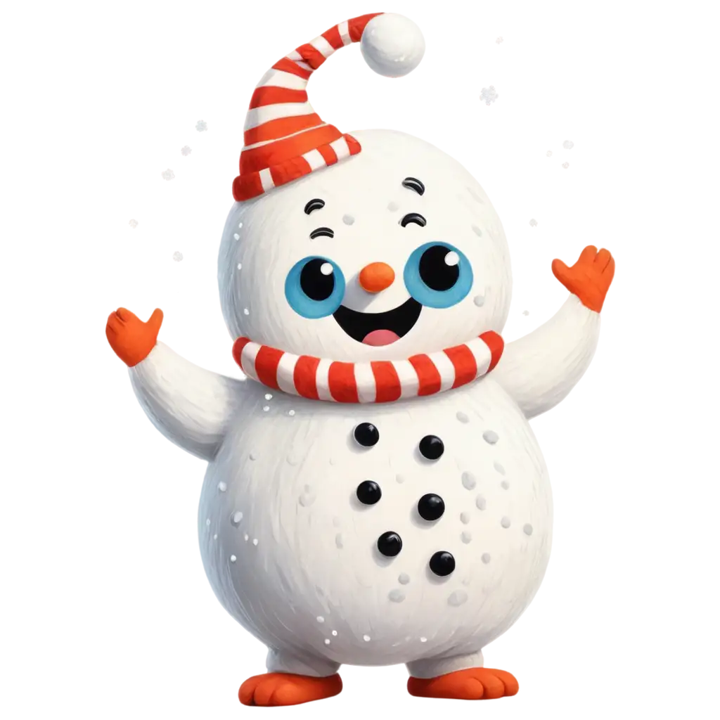 Adorable-SnowMonster-PNG-Image-in-Charlie-Brown-Style-Create-Your-Own-Winter-Wonderland