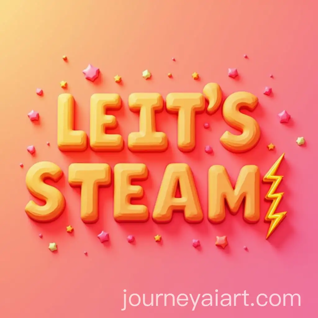 Bold-3D-Bubble-Letters-with-Gradient-Background-and-Lightning-Bolt-Accents