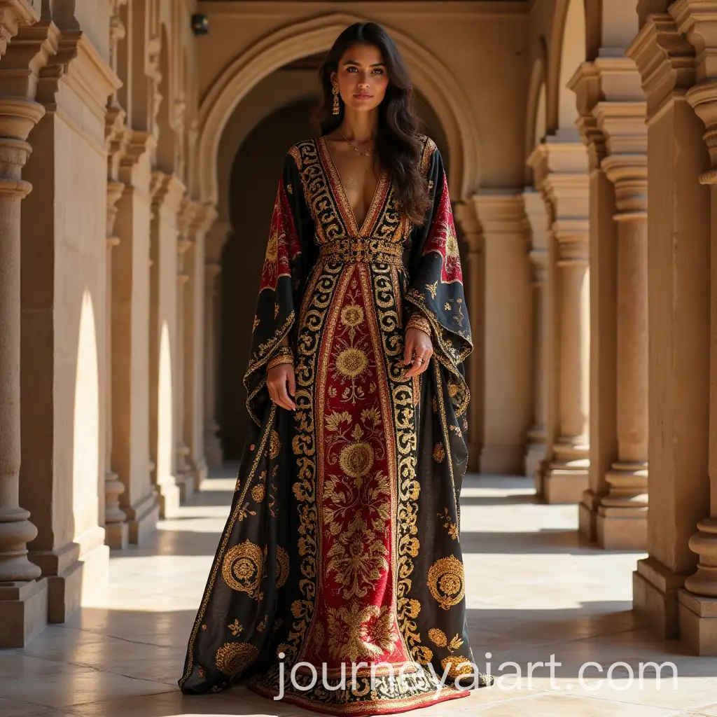 Moroccan-Traditional-Caftan-with-Versace-Style-Fusion