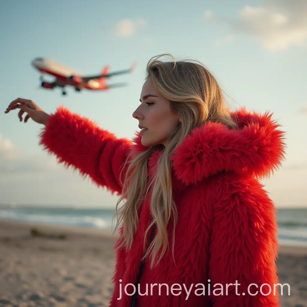 Red-Airplane-Flying-in-the-Sky