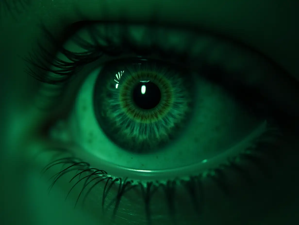 CloseUp-Human-Eye-on-Green-Tech-Background-with-Hacker-and-Digital-Data