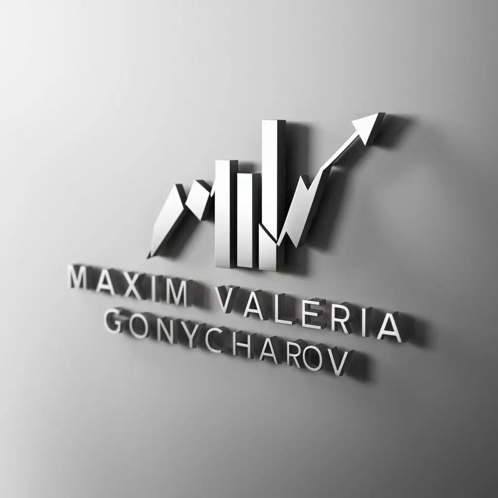 a logo design,with the text "Maxim Valeria Gonycharov", main symbol:A company associated with investments in finances and trading,Moderate,clear background