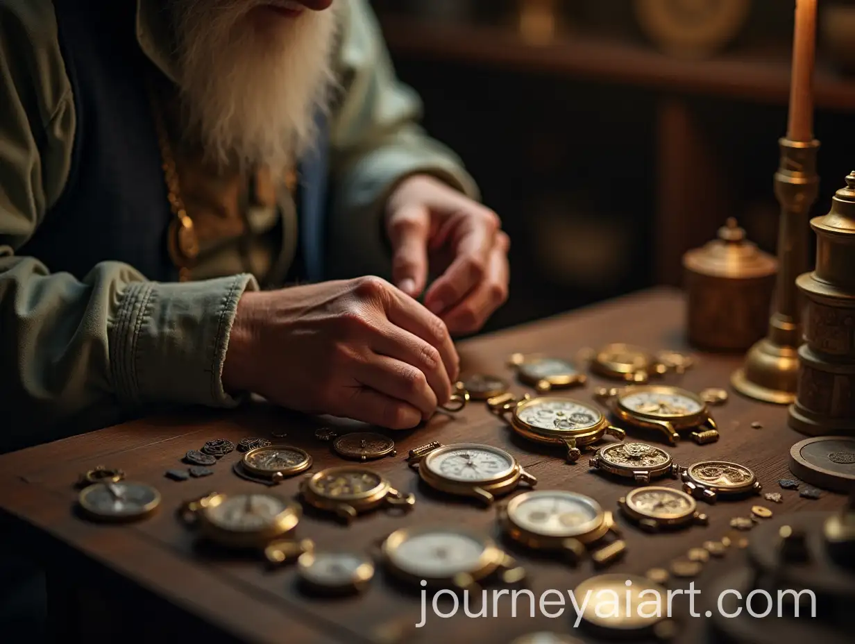 Watchmaker-Fixing-Watches-in-a-Fairy-Tale-Workshop