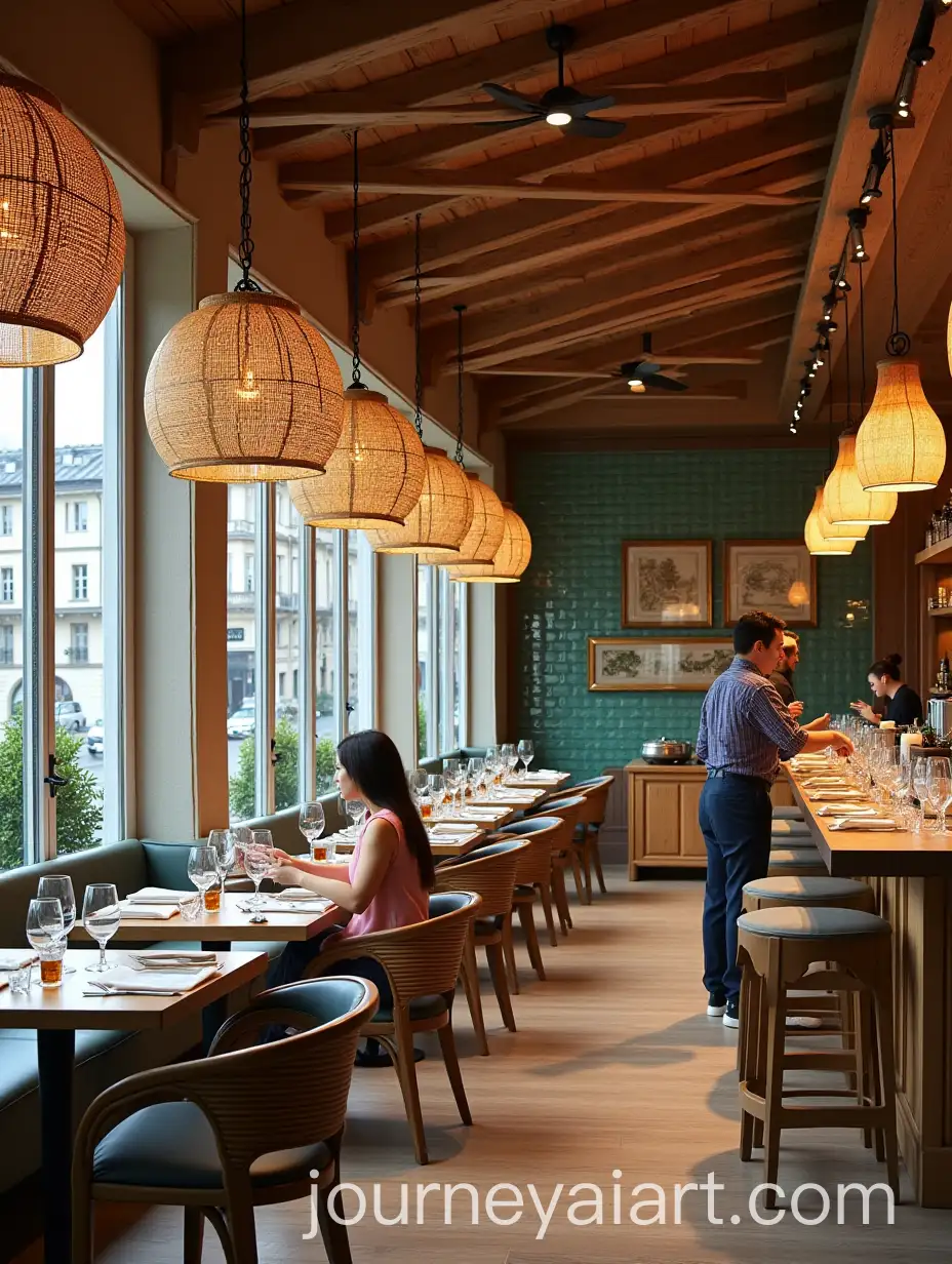 Luxury-Mediterranean-Caf-Interior-with-Elegant-Wooden-Details-and-Springtime-View-in-Switzerland