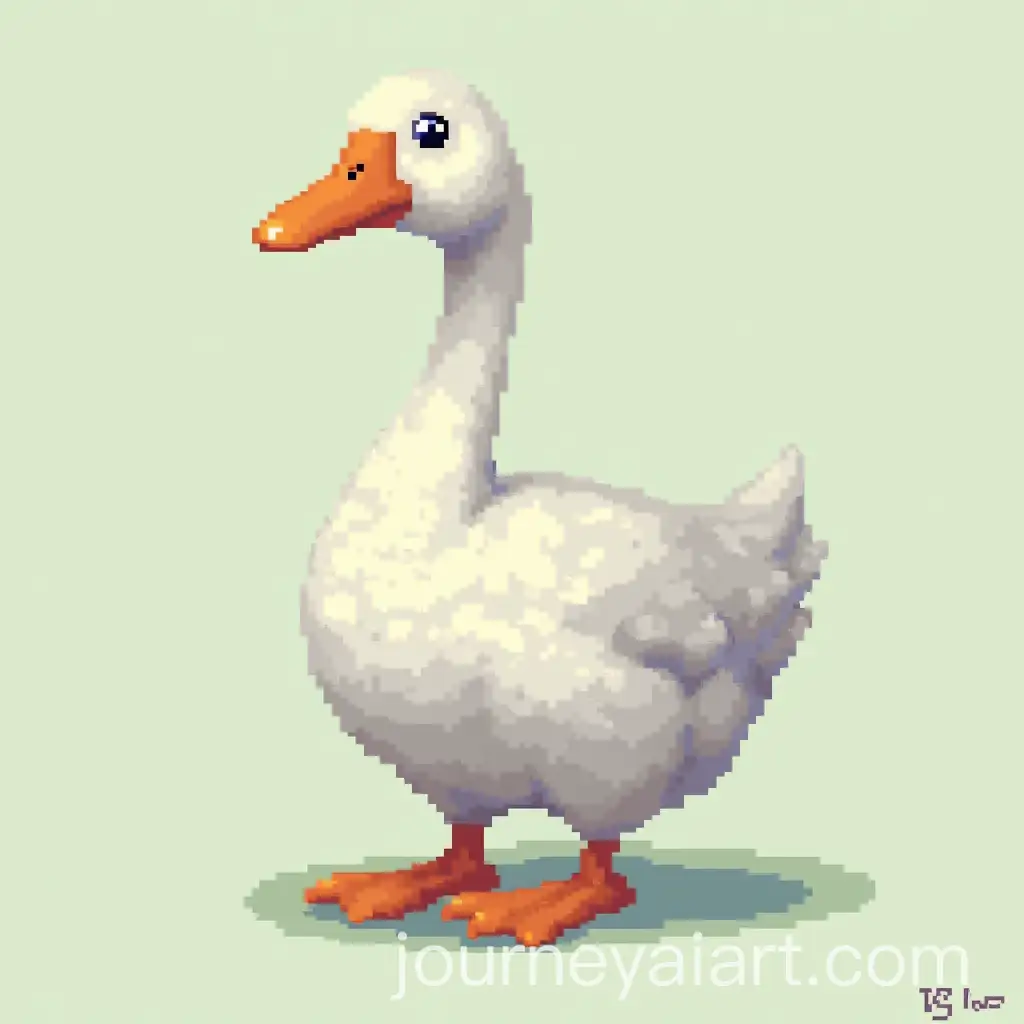 Pixel-Art-Style-Goose-in-2D