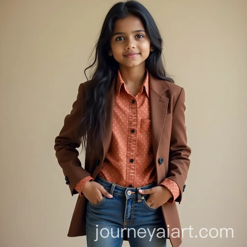 Indian-Girl-in-Traditional-Suit-and-Jeans