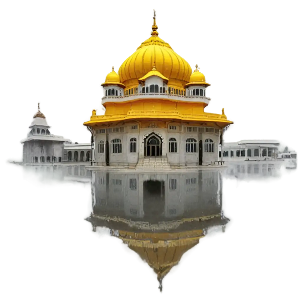 Gurudwara-PNG-Image-A-HighQuality-Digital-Representation-of-Sacred-Sikh-Architecture