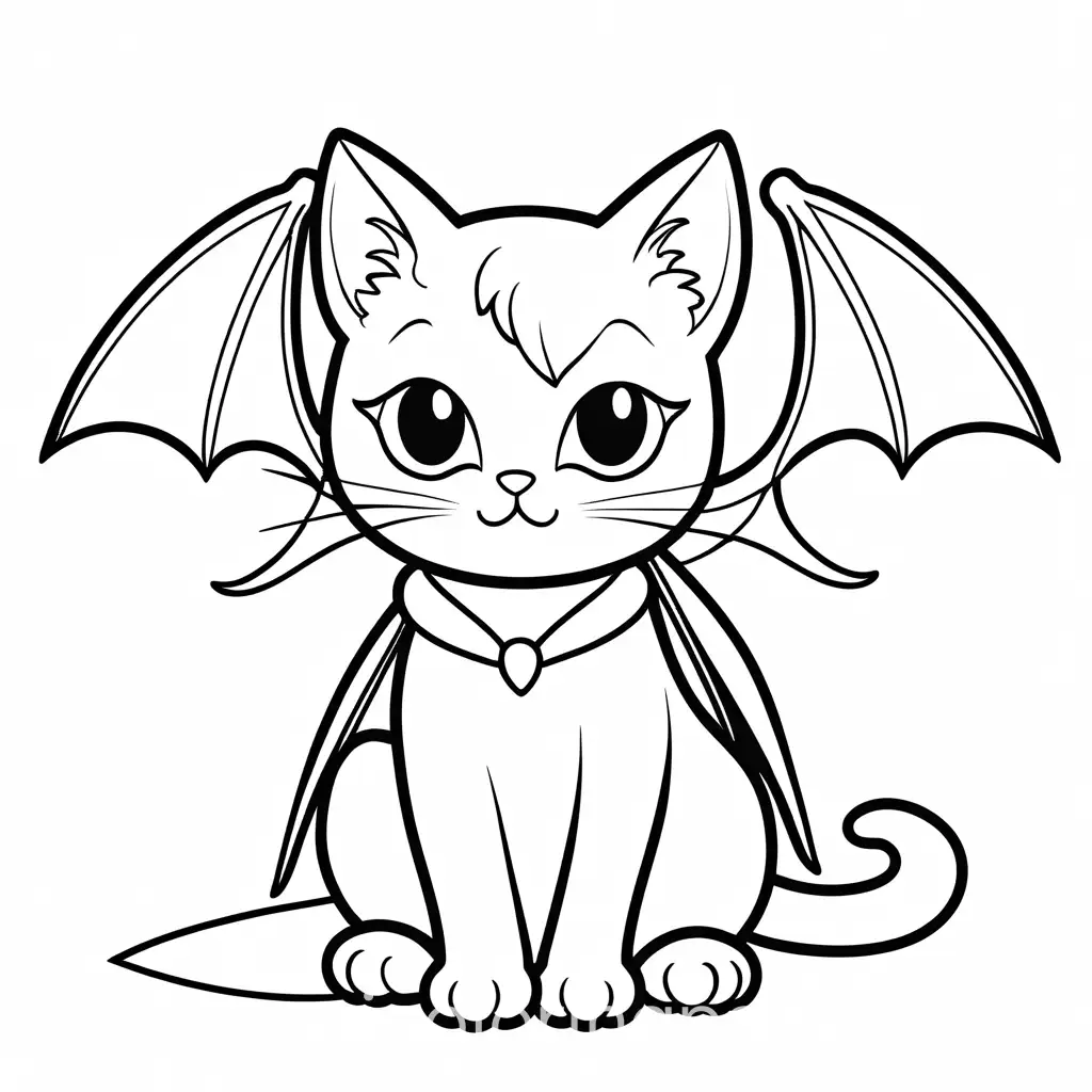 Bat-Winged-Cat-Coloring-Page-Black-and-White-Line-Art-for-Kids