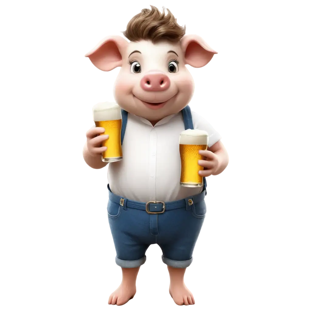 White-Pig-with-Beer-PNG-Perfect-for-Fun-Whimsical-Designs-and-HighQuality-Graphics