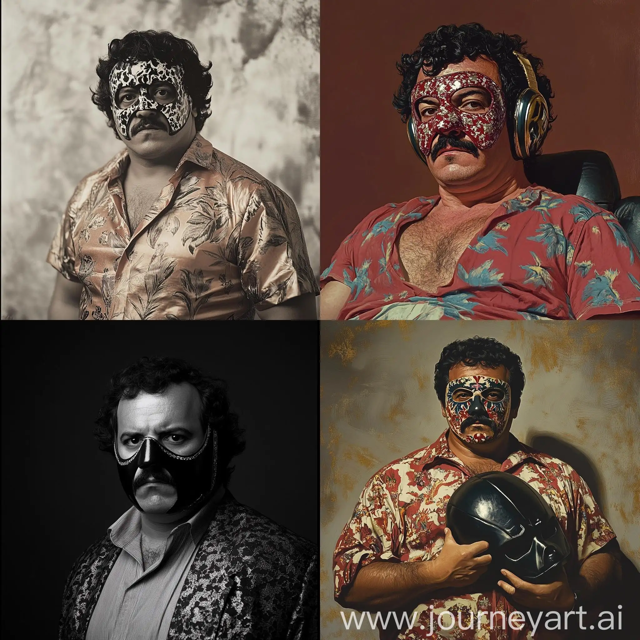 Pablo-Escobar-Wearing-Wrestling-Mask