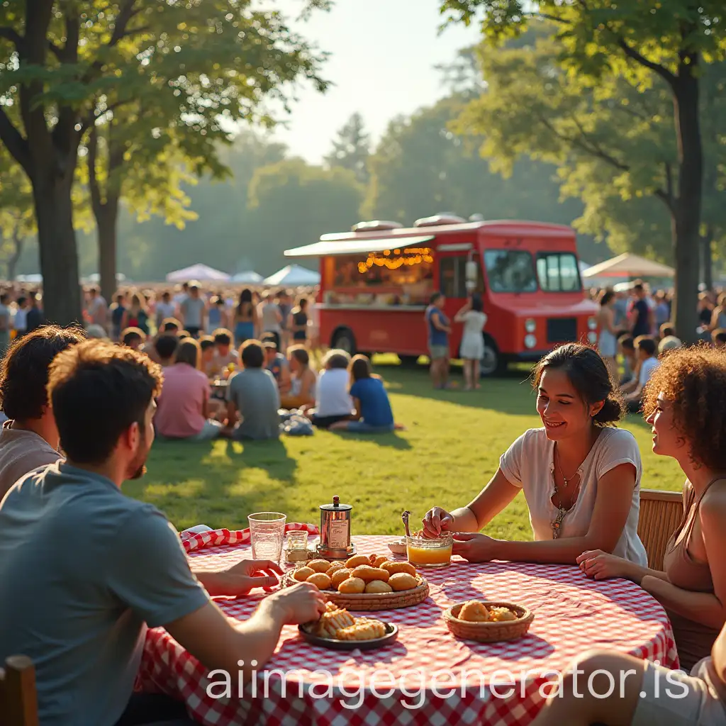 Public-Picnic-with-Food-Trucks-Outdoor-Concert-and-People-Enjoying-Sandwiches