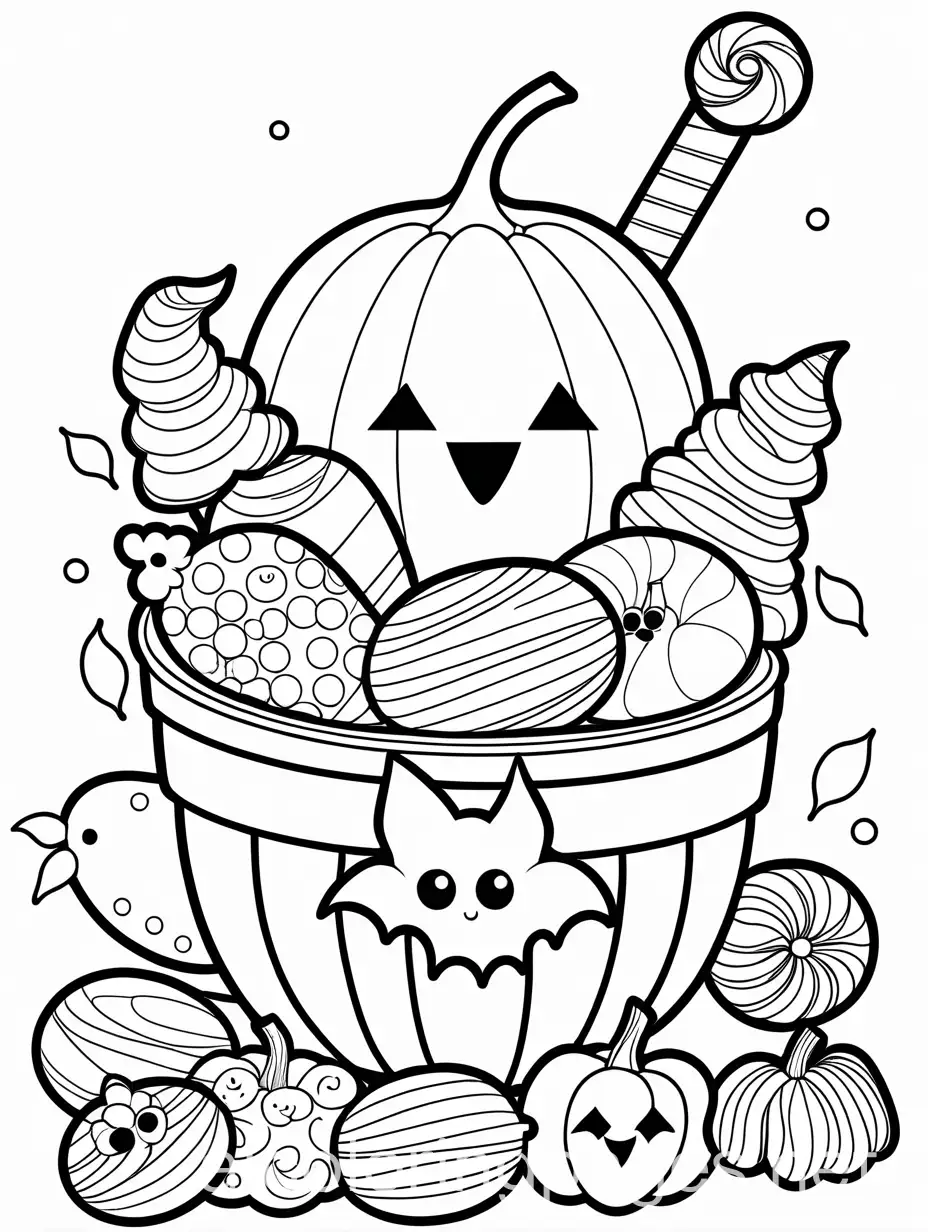 Halloween-Coloring-Page-with-Simple-Line-Art-and-Ample-White-Space