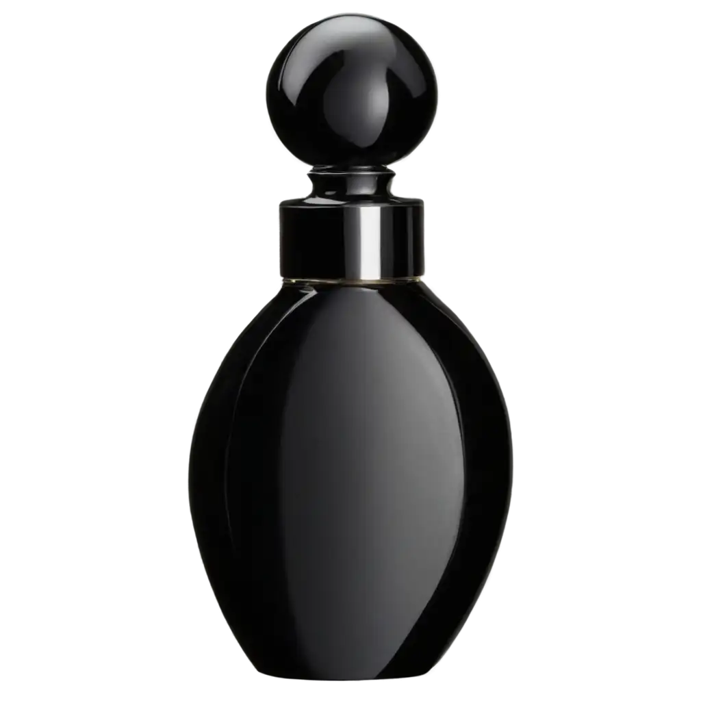 black perfume bottle