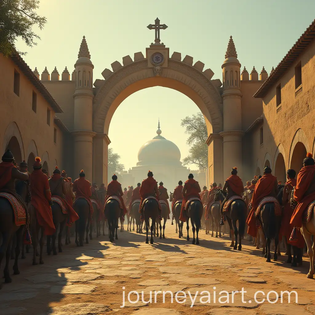 Foreign-Dignitarys-Grand-Arrival-at-Village-Gate