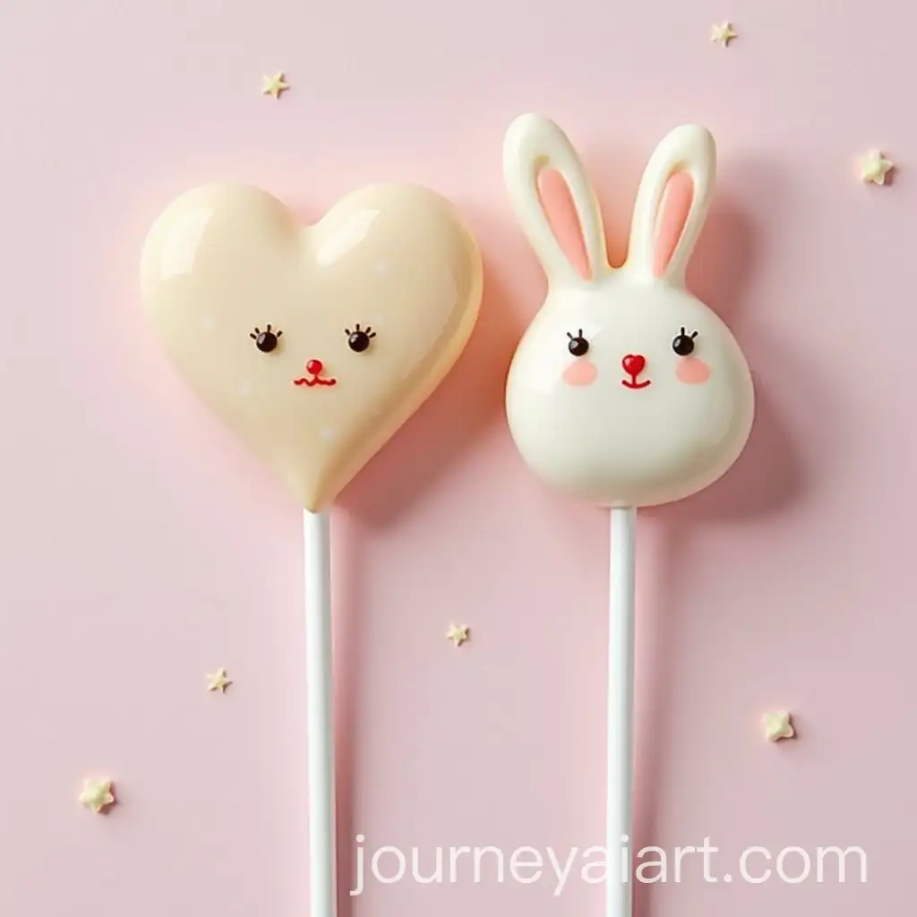 Adorable-Rabbit-Selling-HeartShaped-Lollipops